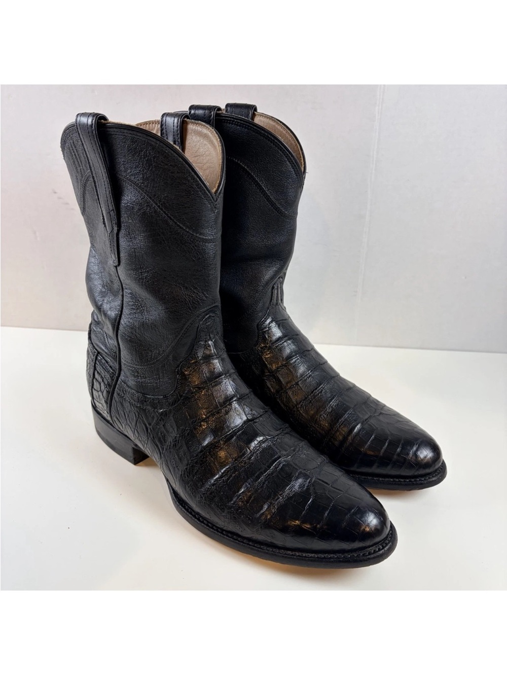 Tecovas Earl Black Caiman size 11